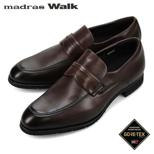 マドラスウォーク メンズ MW9643S D-BROWN ゴアテックス サラウンド フットウェア コインローファー MW9643S madrasWalk MADMW9643SDBR