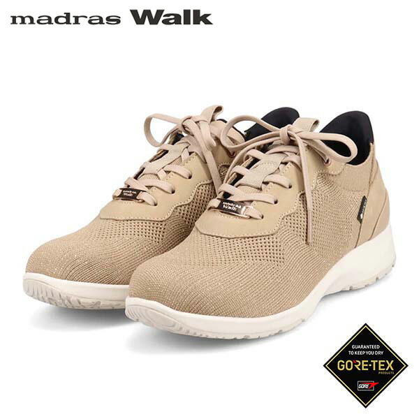 マドラスウォーク レディース MWL1035 BEIGE ゴアテックス カジュアルレースアップスニーカー MWL1035 madrasWalk MADMWL1035BEG
