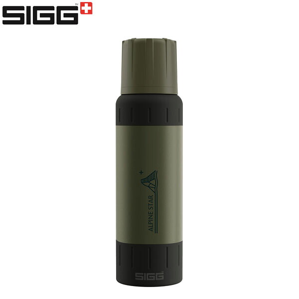 シグ SIGG 牟礼用瓶 吸い筒 アルパインはやりっ児 緑であること 1.0L 保温 保冷 山登り トレッキング 山歩き アウトドア SGG50480