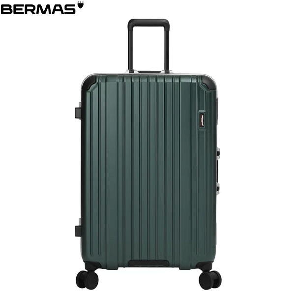 バーマス BERMAS キャリーケース スーツケース 静音キャスター BM HERITAGE3フレーム66cm 92L グリーン トラベル カジュアル 出張 旅行 静か BER6054550|Retailer リテイラー