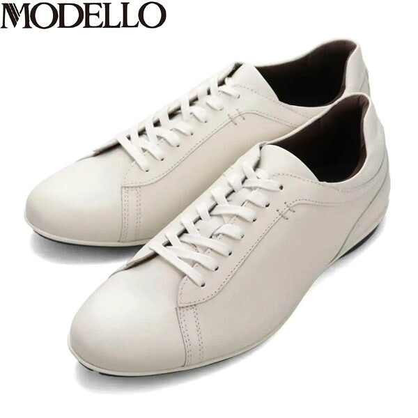 モデロ MODELLO メンズ 紳士靴 レザースニーカー ビジネスシューズ カジュアル DM6923 WHT マドラス madras MODDM6923WHT