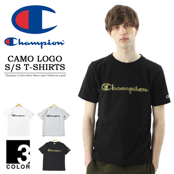 champion logo t shirt mens