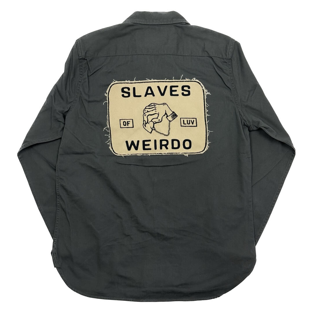 残りMサイズのみ ウィアード ワークシャツ 長袖 メンズ WEIRDO SLAVES - L/S WORK SHIRTS GLADHAND グラッドハンド GANGSTERVILLE ギャングスタービル OLD CROW オールドクロウ
