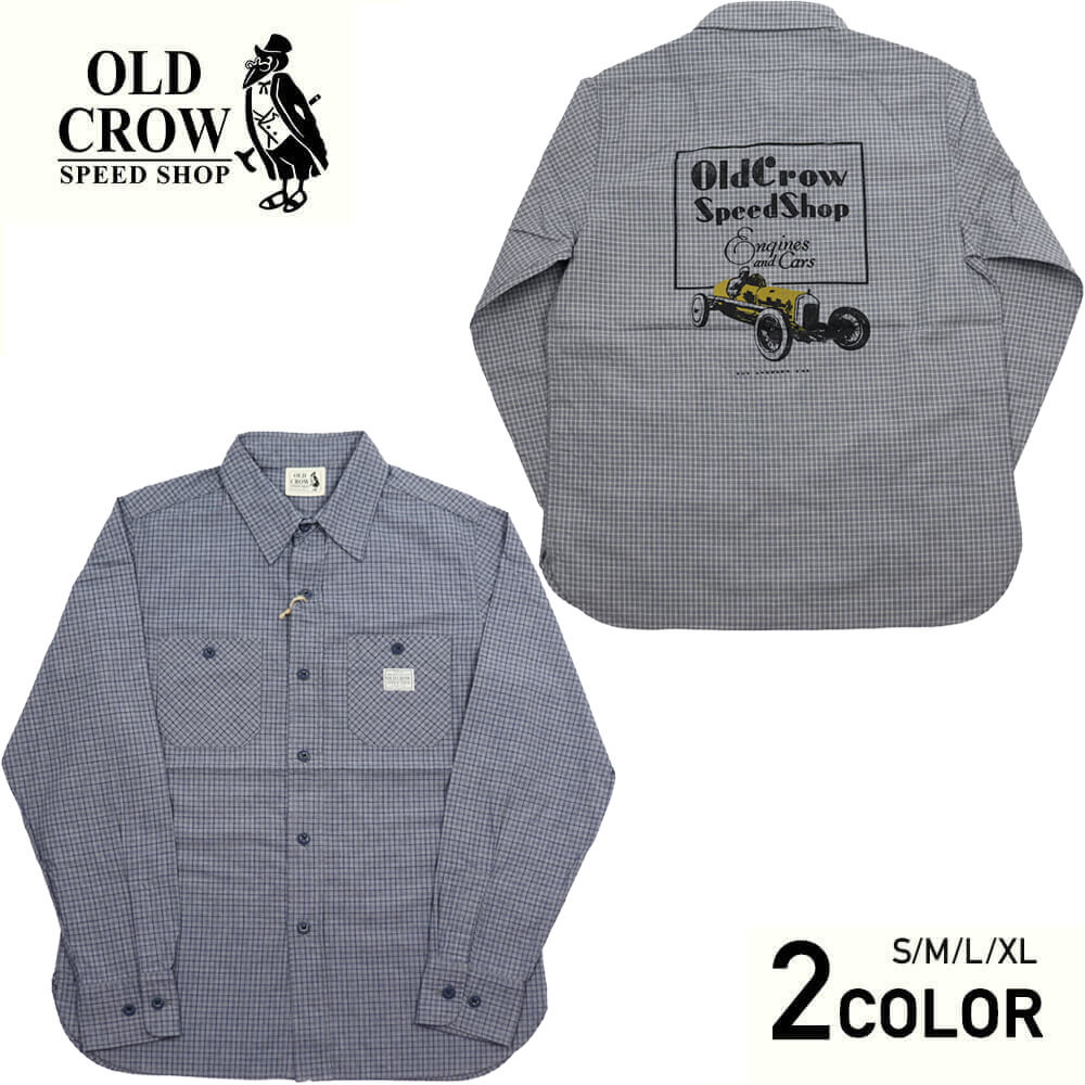 オールドクロウ チェック 長袖シャツ メンズ OLD CROW OLD RODDER - L/S CHECK SHIRTS GLADHAND  グラッドハンド GANGSTERVILLE ギャングスタービル WEIRDO ウィアード | REZAR