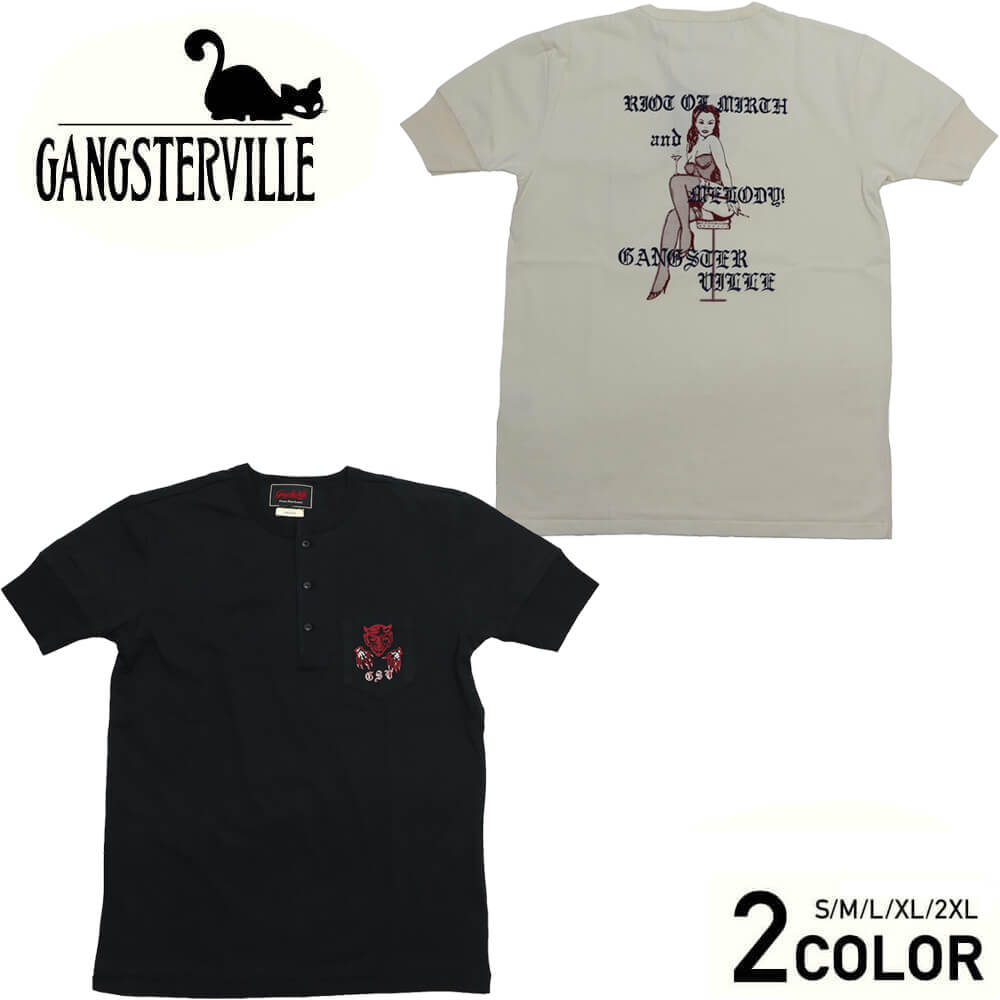 楽天市場】グラッドハンド Tシャツ 日本製 メンズ ヘンリーネック ...