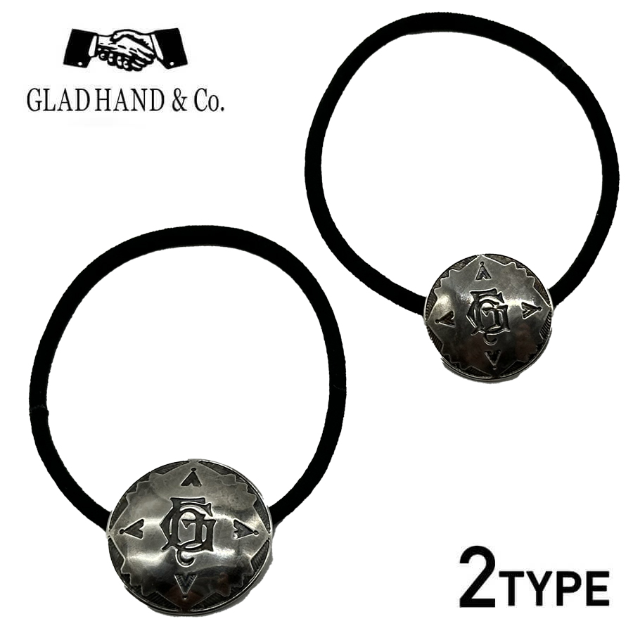 新品未使用!!*  GLAD HAND  ヘアゴム GLAD HAND グラッドハンド ブラスコンチョ ヘアゴム 髪留め