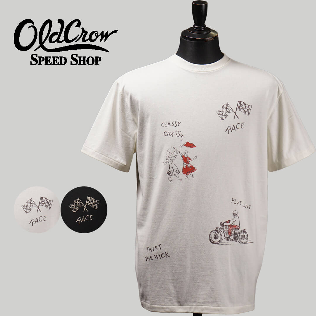 オールドクロウ Tシャツ 半袖 クルーネック メンズ OLD CROW Spirit of 101 - S/S T-SHIRTS GLADHAND グラッドハンド GANGSTERVILLE ギャングスタービル WEIRDO ウィアード