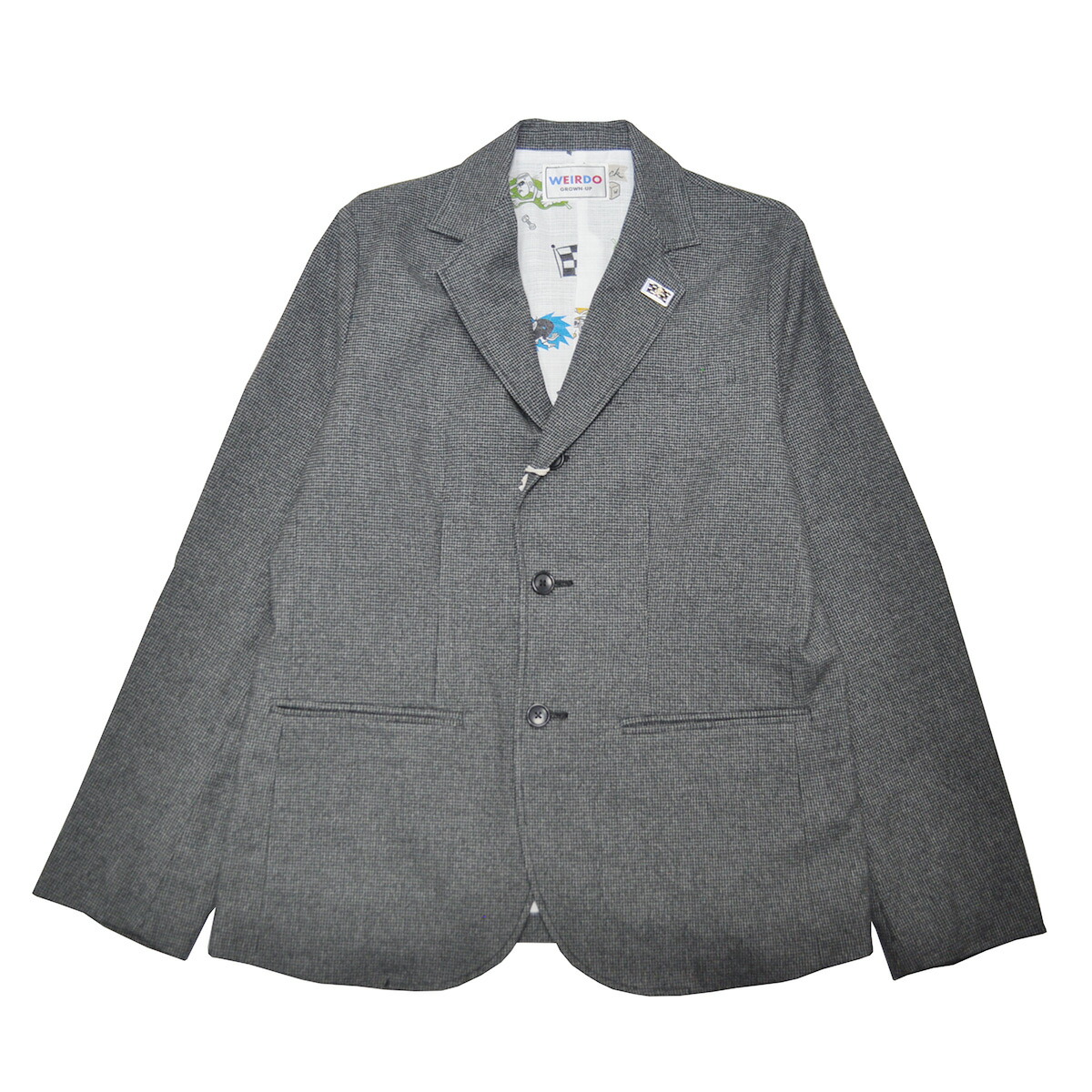 【楽天市場】残りS・Mサイズのみ WEIRDO THE CIRCUS - JACKET (GRAY) ウィアード サーカス  ウールジャケット/テーラードジャケット/GLADHAND/グラッドハンド/GANGSTERVILLE/ギャングスタービル/OLD  CROW/オールドクロウ : REZAR