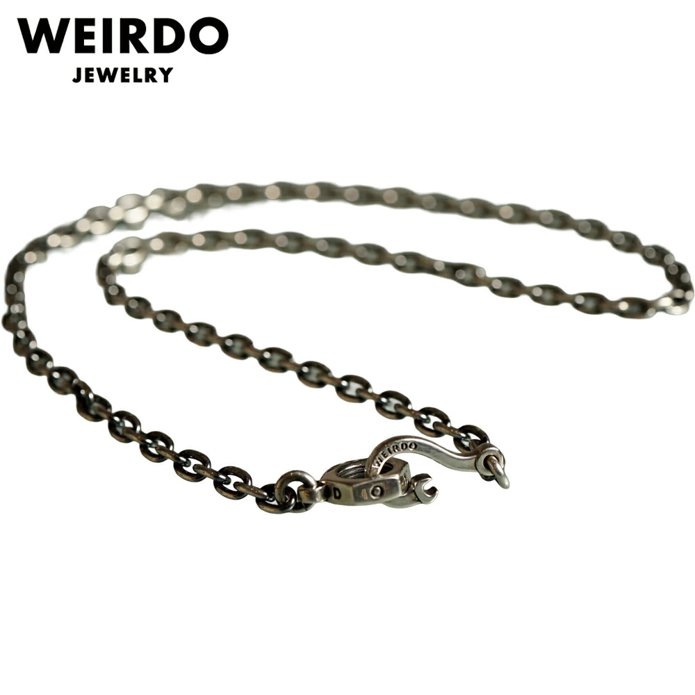 楽天市場】WEIRDO JEWERLY ウィアード ジュエリー NUT CHAIN シルバー