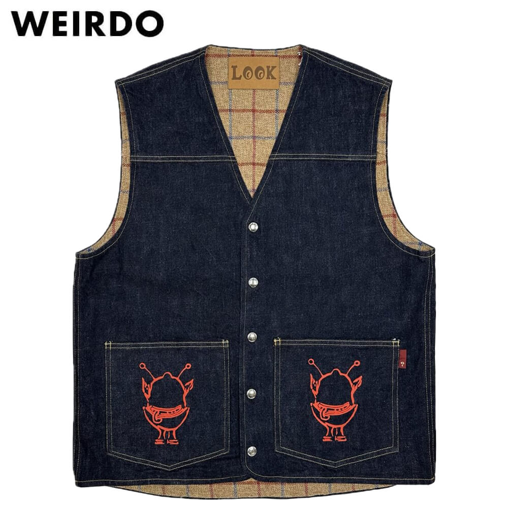 楽天市場】2XLサイズ WEIRDO SPACE TARGET - DOWN VEST (NAVY