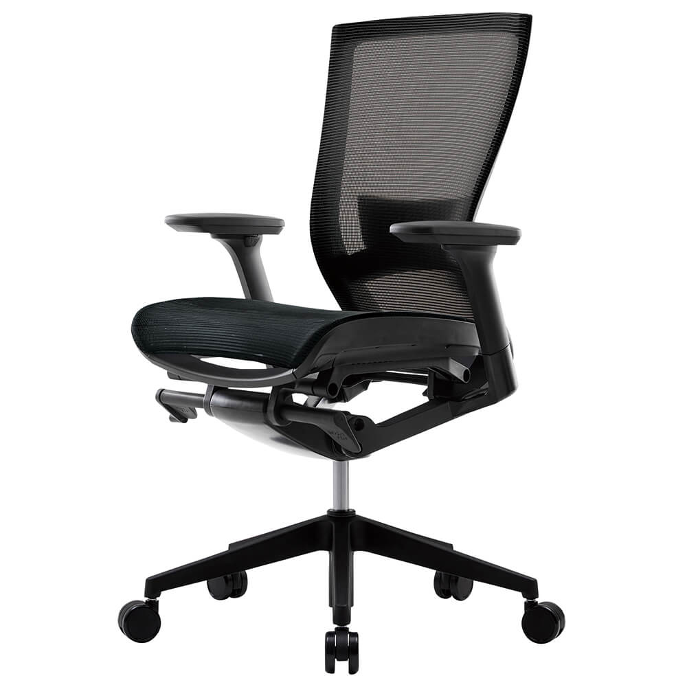 【個人宅配送可能商品】［FURSYS］T50air チェア 可動肘 ランバー付き ブラック CHXRF6100AZ2D6B