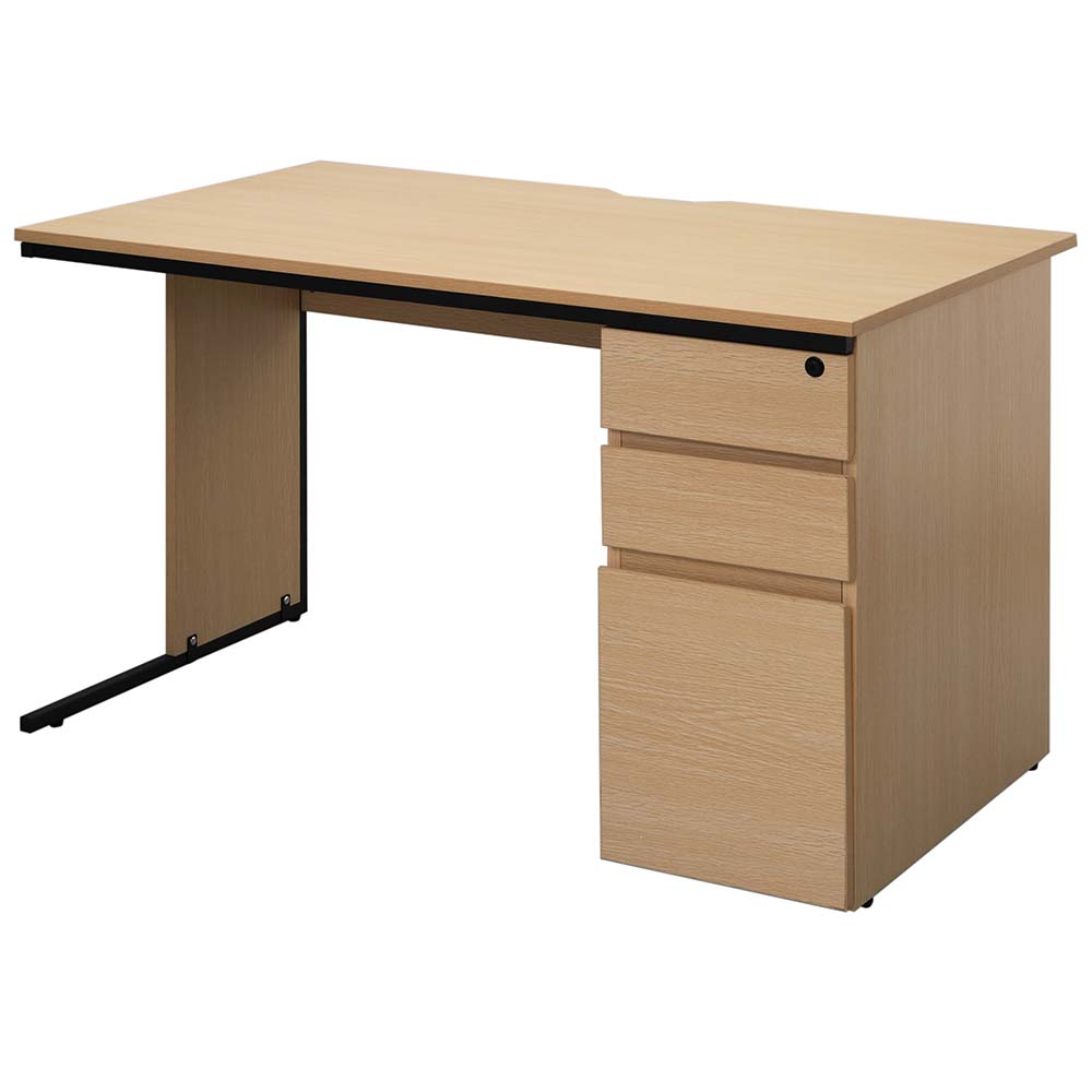 E709★イトーキ CZ 片袖机 カギ付き オフィスデスク 片袖デスク スチールデスク W1000 コードホール付き 日本製 国産★中古品 送料無料 ITOKI(イトーキ) CZRデスク 片袖机 浅型センター引出付き