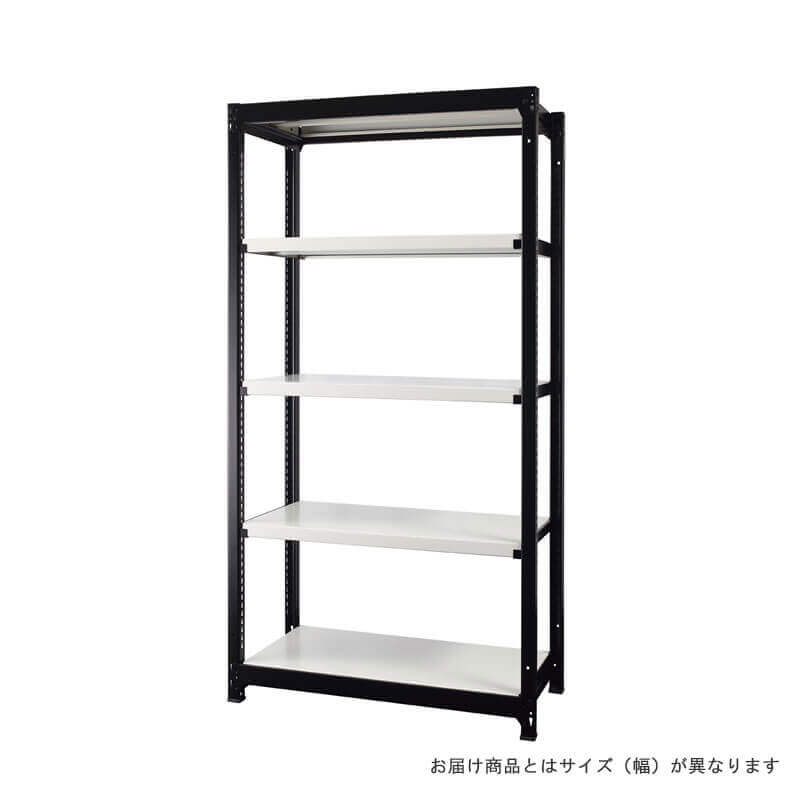 【メーカー取り寄せ品】ディーアールラック スチールラック 基本 W1240×H1800 ブラック/ホワイト ◆RA-1218-B-W 28,213円