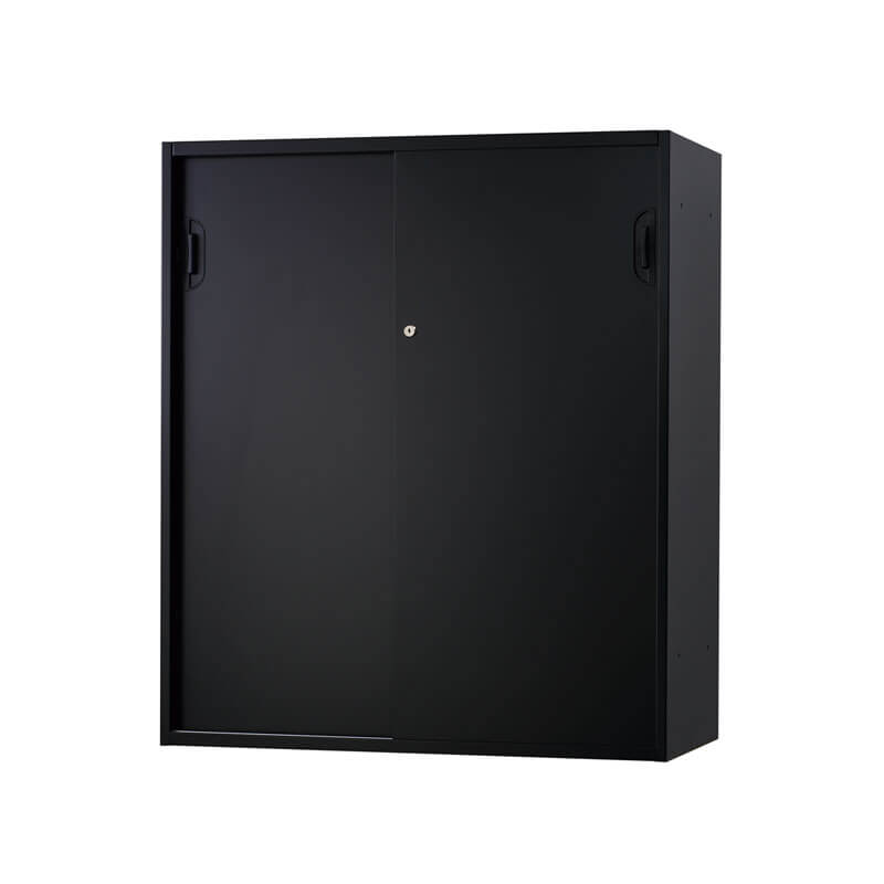 HOSシリーズ スチール壁面収納書庫深型引違い 下置き用 H1050 HOブラック HOS-HKSDX-B