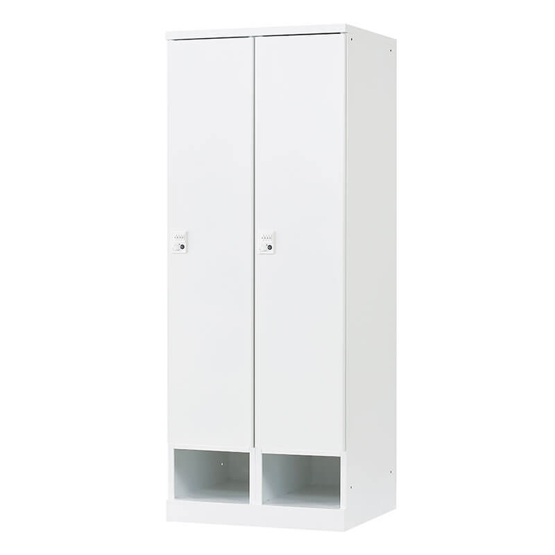 【メーカー取り寄せ品】RLKシリーズ リラッシュ 更衣用ロッカー 下段オープンタイプ 2人用W700 ダイヤル錠 ニューホワイト◆RLK-TKD270-WTW
