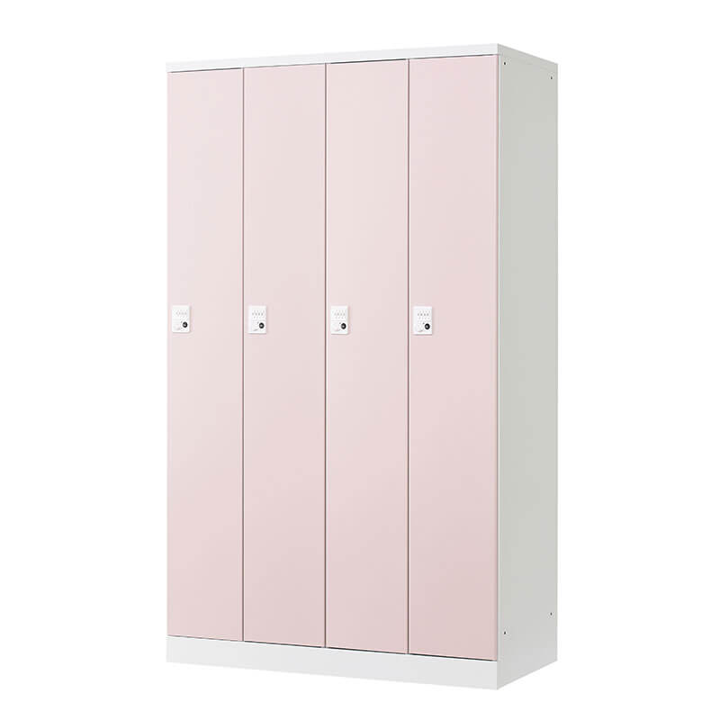 【メーカー取り寄せ品】RLKシリーズ リラッシュ 更衣用ロッカー オール扉タイプ 4人用W1050 ダイヤル錠 本体/ニューホワイト 扉/ライトピンク◆RLK-TTD410-WLP