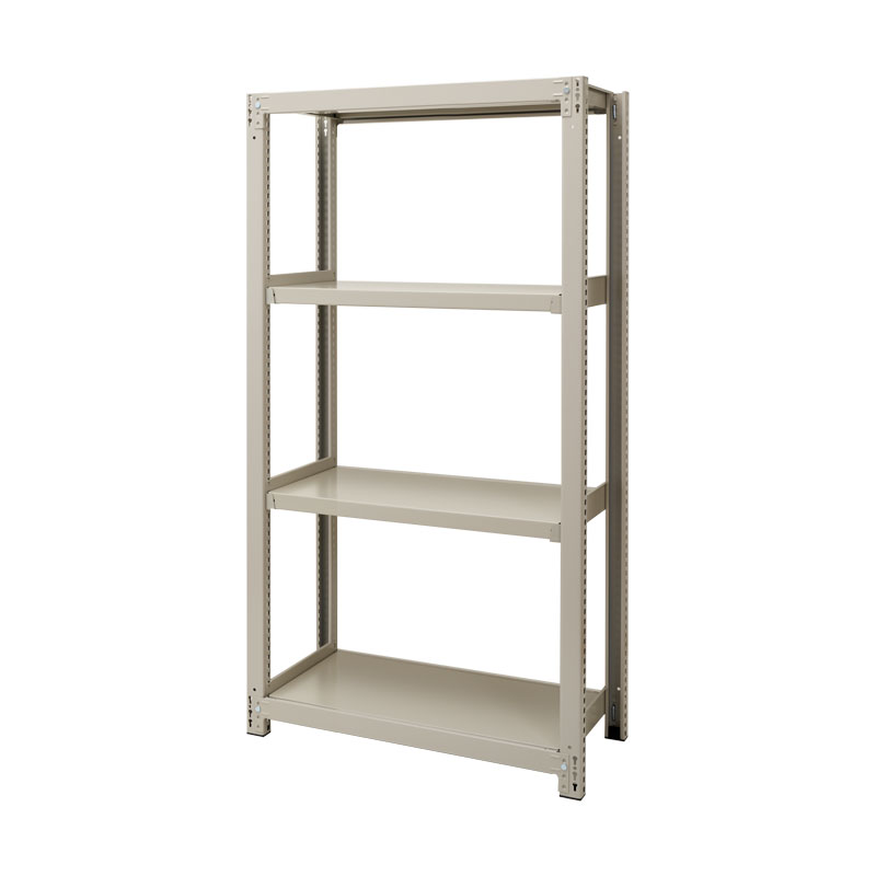 【メーカー取り寄せ品】PRORACK 4段中量ｽﾁｰﾙﾗｯｸ 300Kg/段ﾎﾞﾙﾄﾚｽ 基本W900xD450xH1800 ｱｲﾎﾞﾘｰ ◆3MS-6345-4