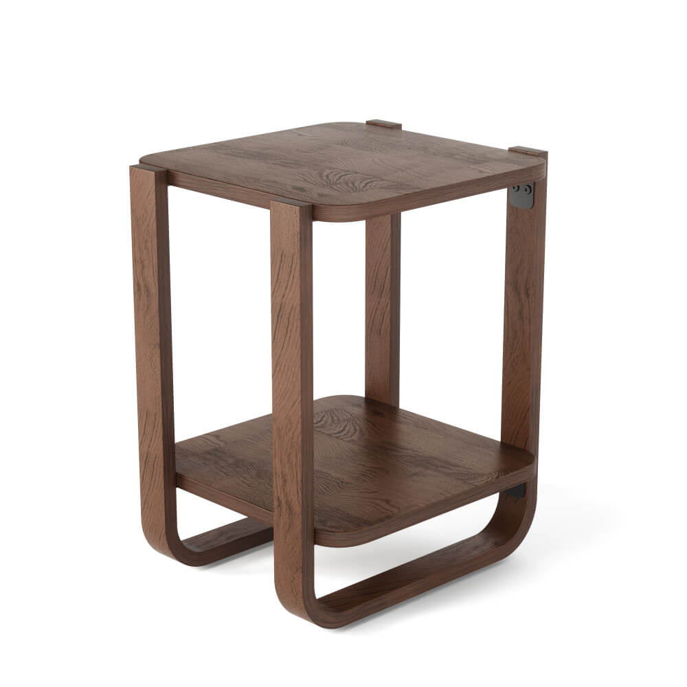 【メーカー取り寄せ品】【個人宅配送可】 Furniture ベルウッド サイドテーブル 幅380x奥行420x高さ530 エイジドウォルナット◆21017426746 収納 リビング 玄関 組立式 オフィス 在宅勤務 テレワーク 書斎 会議室 家具 インテリア 机 テーブル 収納 棚 省スペース 多機能