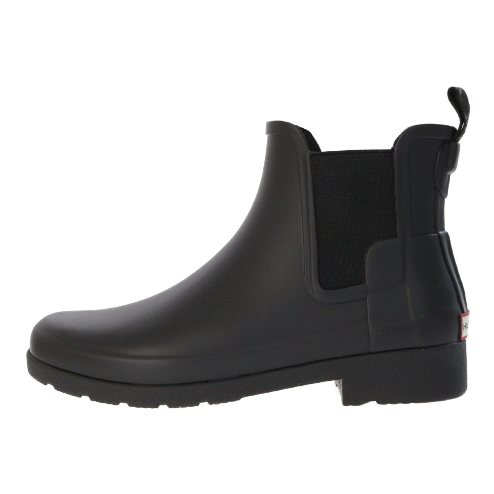 black hunter chelsea boots