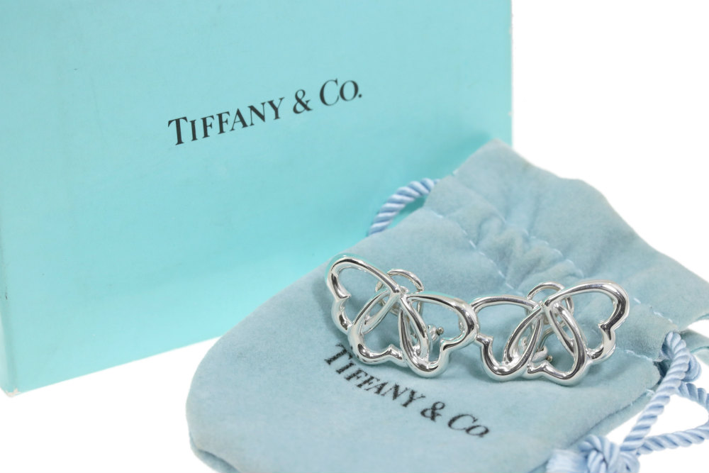 Tiffany & Co. - 【中古】ティファニー 925 トリプルハート ネックレス