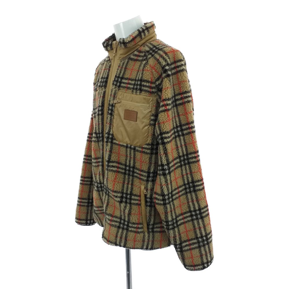 Rfstore Burberry Vintage Check Fleece Jacket Zip Up Blouson 19aw