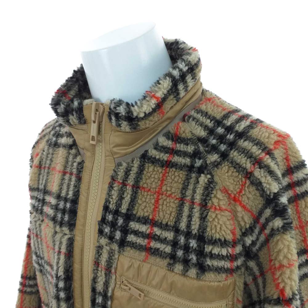 Rfstore Burberry Vintage Check Fleece Jacket Zip Up Blouson 19aw