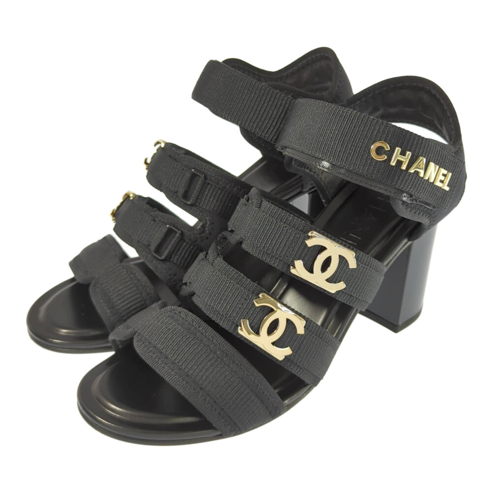 美品　シャネル　CHANEL ミュール　バッグストラップ　レディース　36 楽天市場】CHANEL(シャネル) ベルクロ ココマーク ターンロック