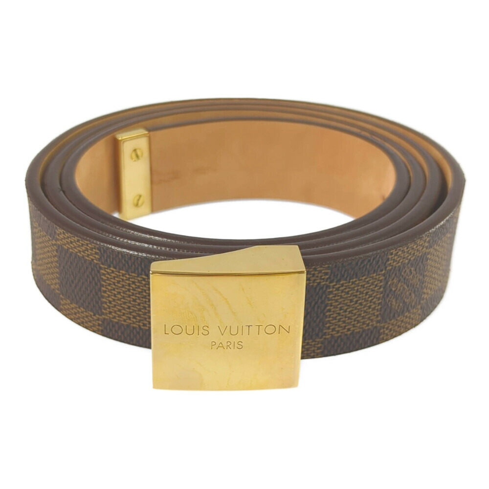 LOUIS VUITTON ダミエベルト ゴールドバックル 楽天市場】【中古】Louis Vuitton ルイヴィトン ベルト ダミエ