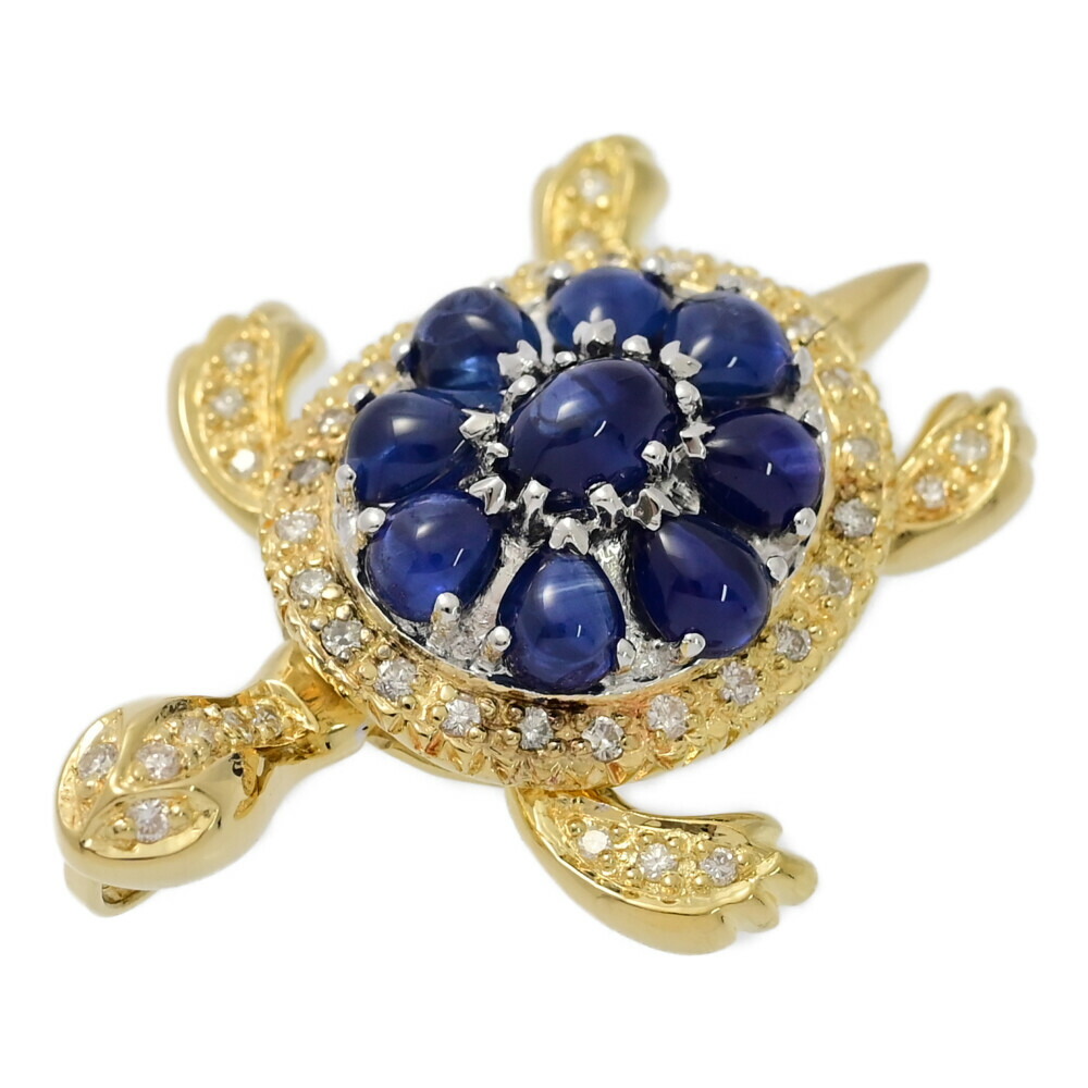 楽天市場】ペンダントトップ 亀 カメ K18 Pt900 K24 D0.24ct ゴールド