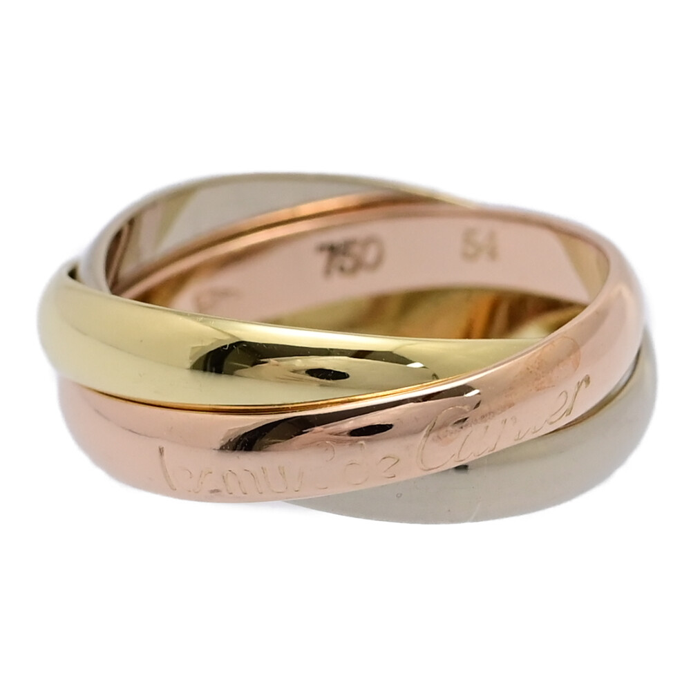 ぽ*に様 Cartier カルティエ トリニティ リング 750 K18 3.6 ぽ*に様