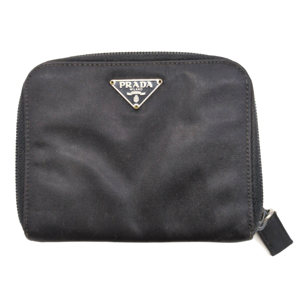 楽天市場】【財布】PRADA プラダ ナイロン 3つ折り 財布 レザー NERO