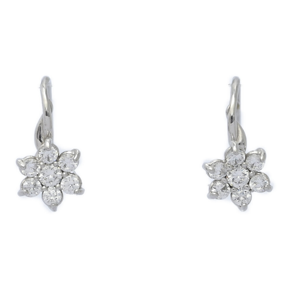 スタージュエリー シルバー フラワーモチーフネックレス・ピアスセット