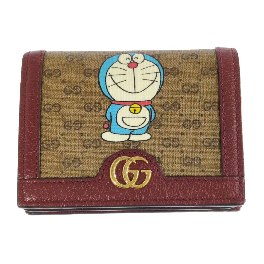 並行輸入品 グッチ GUCCI 2つ折り財布 コンパクトウォレット ドラえもん Amazon | [グッチ] 647788 2TWAG ドラえもん ミニGGスプリーム
