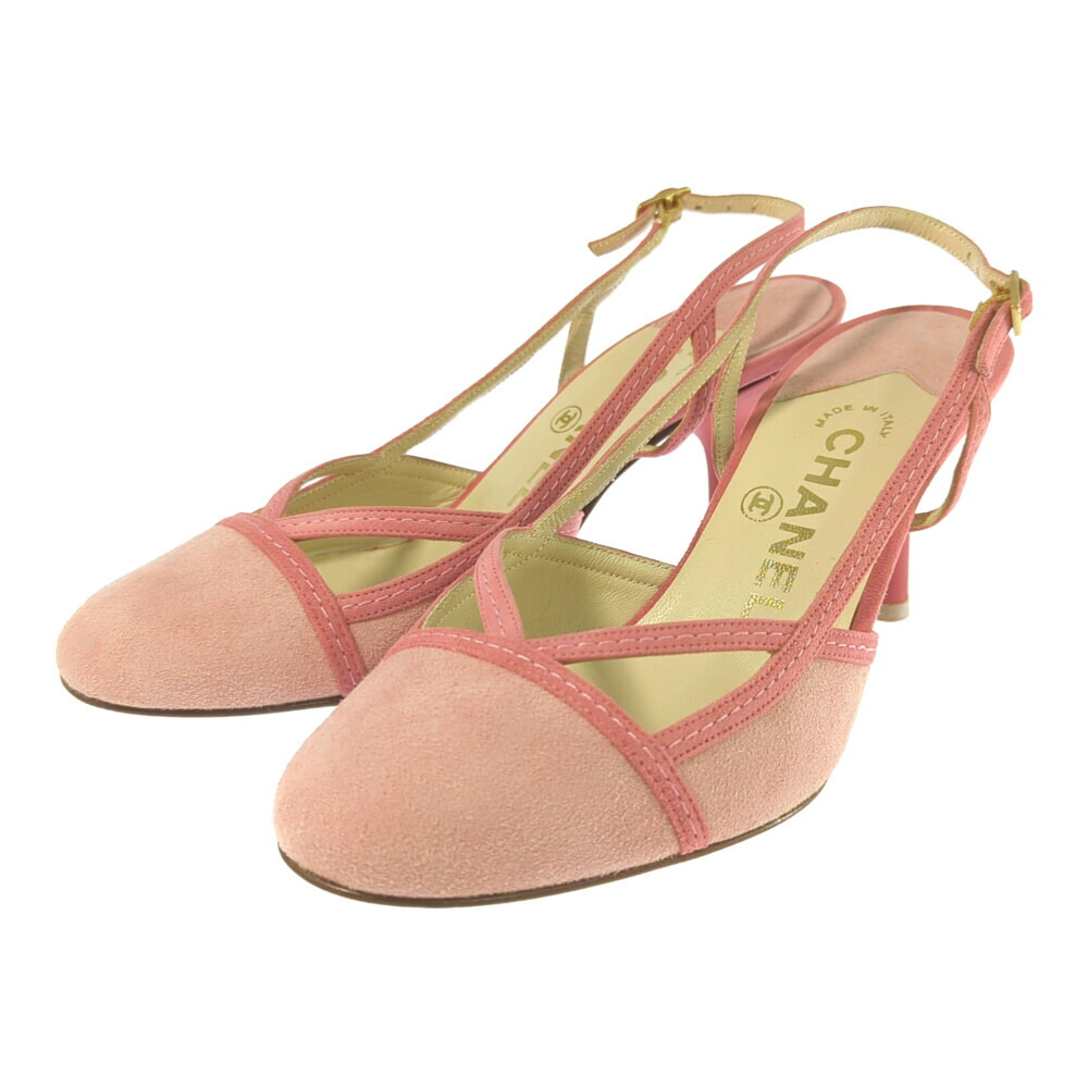 楽天市場】【靴】CHANEL シャネル カメリア パンプスヒール レザー