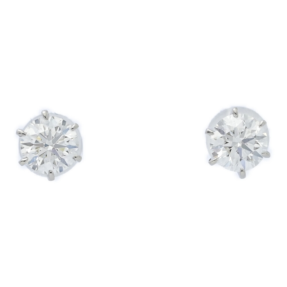 ダイヤモンドピアス Pt900 ダイヤモンド1.111ct⁄1.084ct I 