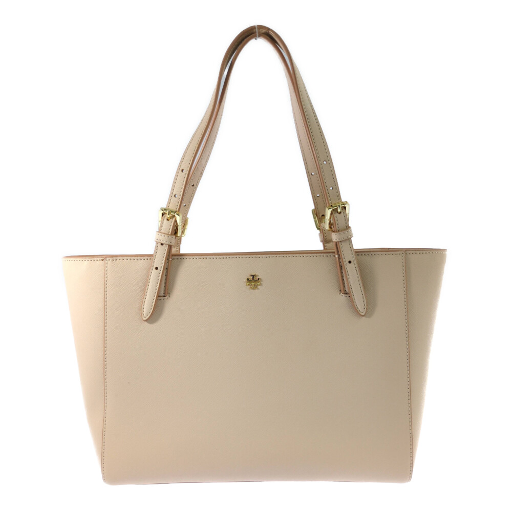 TORY BURCH トリーバーチ ヨークスモールトップジップ トートバッグ サクラ色【オール時節】【♀】【A】【レディース】/b260427★■612676【中古】