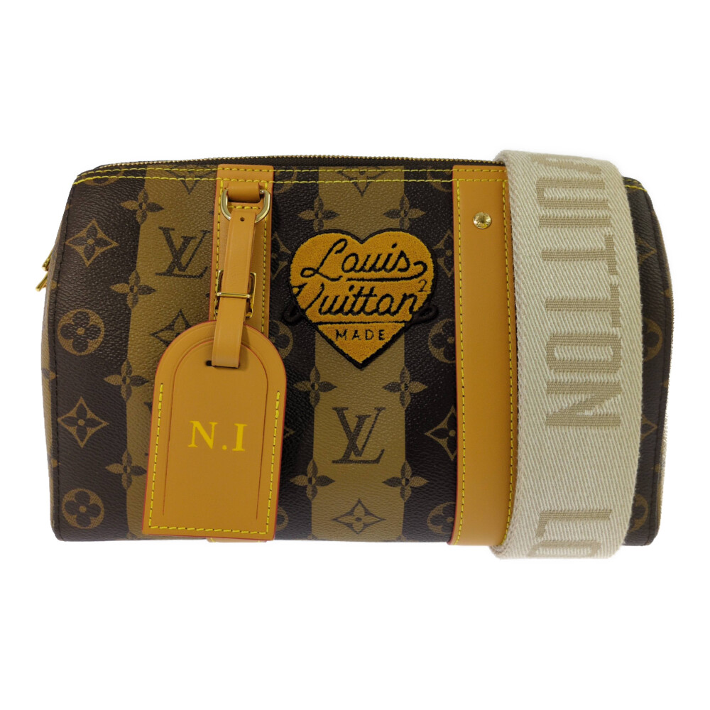 LOUIS VUITTON ルイヴィトン モノグラム 同盟罷工さあ美 シティキーポル LV×NIGO ニゴ 2WAYハンドバック M45963 赤銅色 【オール時節】【♀】【A】【レディース】/b260427★■613003【中古】