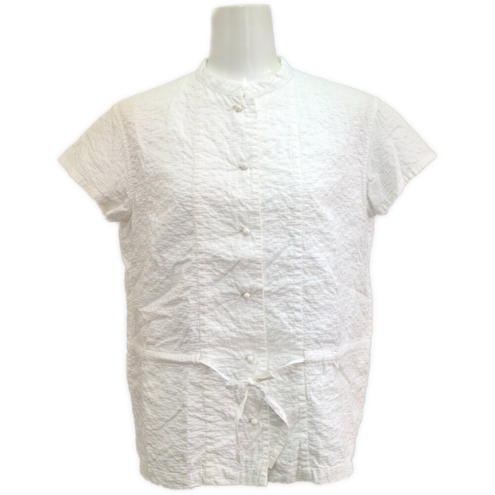 HaaT ISSEY MIYAKE ハート形イッセイミヤケ 否色つや 半袖 プルオーバー ブラウストップス HA54FJ572 2 白いこと【春夏秋】【♀】【A】【レディース】/b260512★■614154【中古】