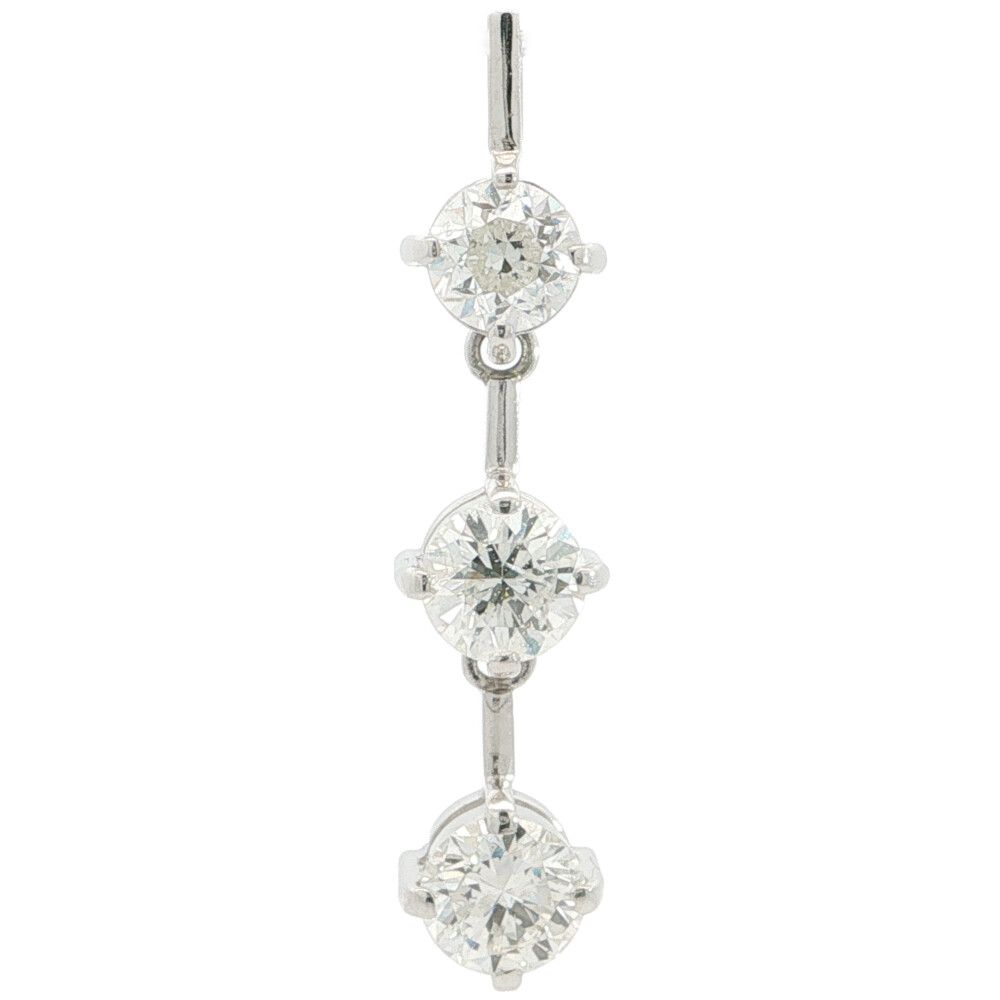 3.368ct (1.005ct 1.169ct 1.194ct) リロジー 3P ダイヤモンドペンダントトップ Pt900-5.1g プラチナ【♀】【A】【レディース】/h260519★■614442【中古】|リファスタ