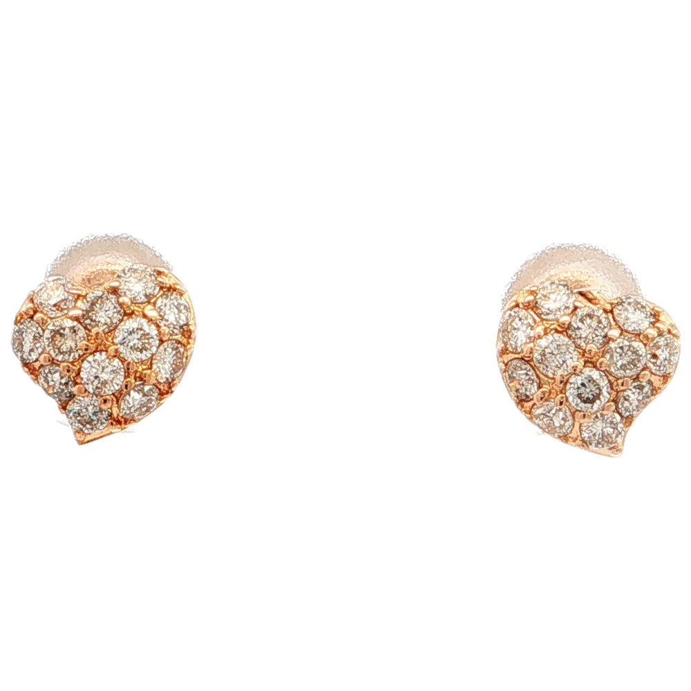 0.34ct KUMIKYOKU 組曲 シンプルライン ペアスタッド ハートモチーフ ダイヤモンドピアス K18PG/750-0.9g ピンクゴールド【♀】【S】【レディース】/h260521★■614096【中古】|リファスタ