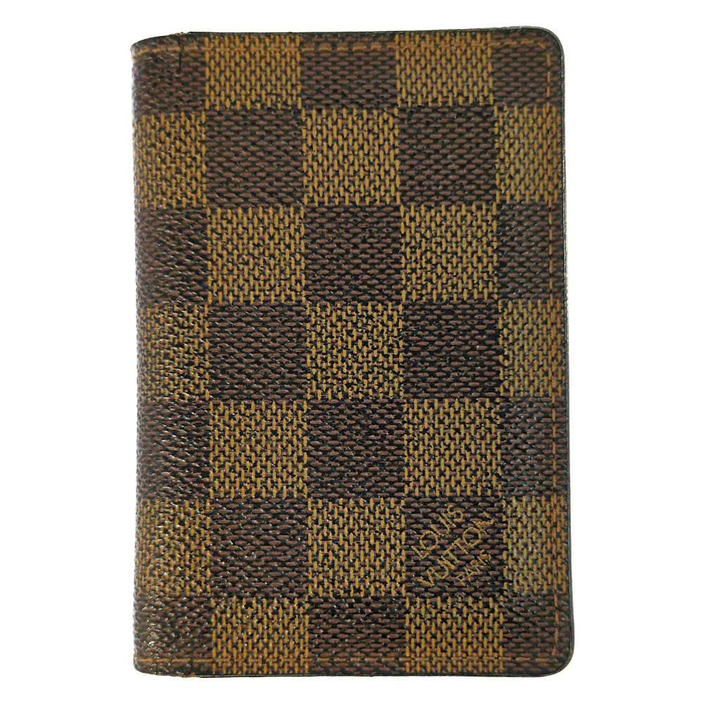 LOUIS VUITTON ルイヴィトン ダミエ エベヌ オーガナイザードゥポッシュ 名刺入れ パス IDケースカードケース N61721 ブラウン【♀】【B】【レディース】/b260603★■616676【中古】|リファスタ