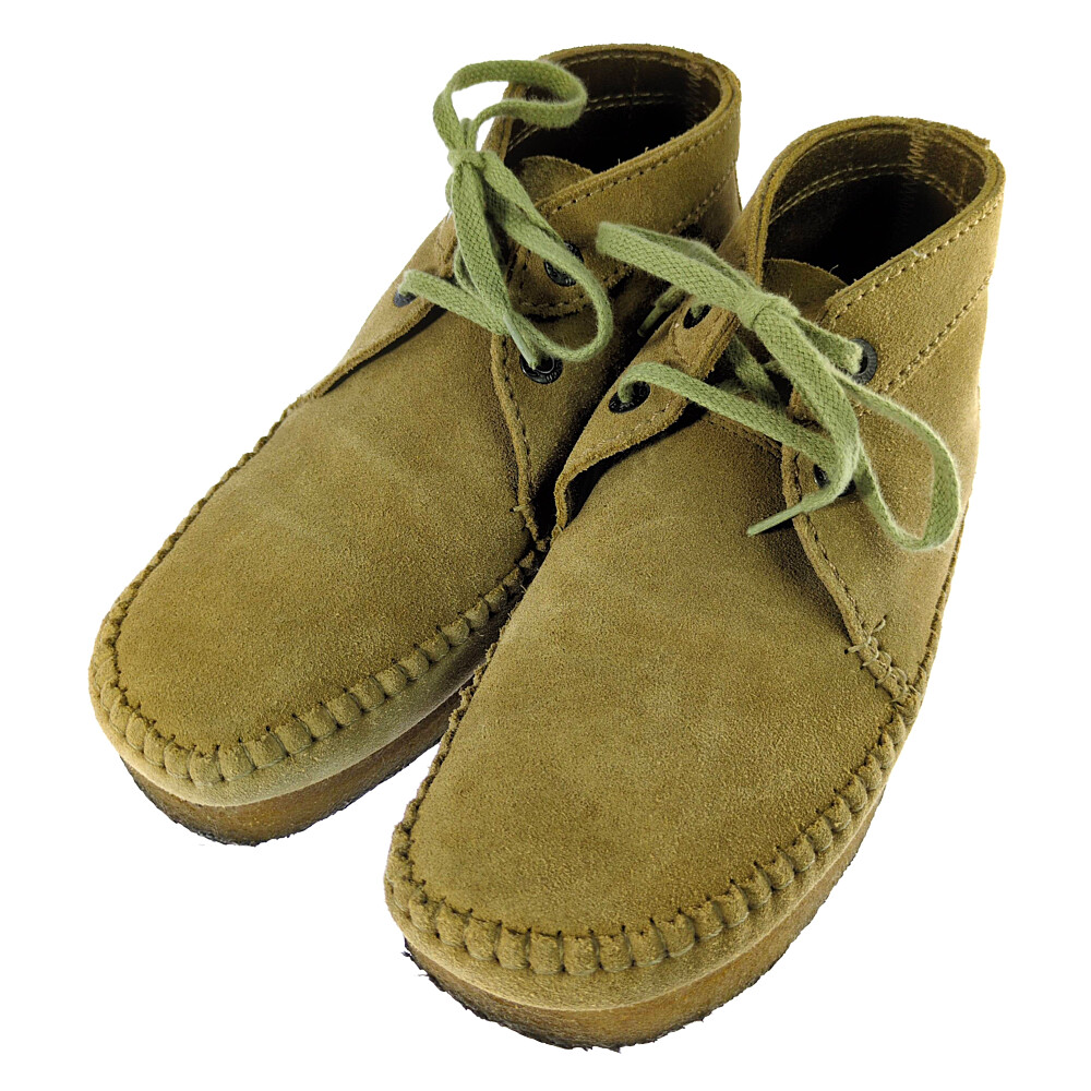 clarks クラークス ウィーバースウェード シューズ靴 7 ベージュ メンズ【オール時期】【♂】【B】【メンズ】/b260603★■616657【中古】