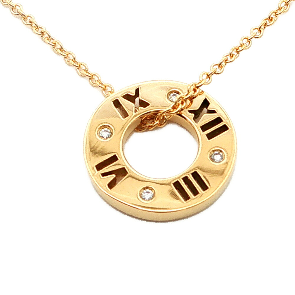 TIFFANY ＆ Co. ティファニー アトラス ダイヤモンドネックレス ペンダント K18YG/750-3.1g イエローゴールド【S】【メンズ・レディース】/h260618★■616721【中古】｜リファスタ