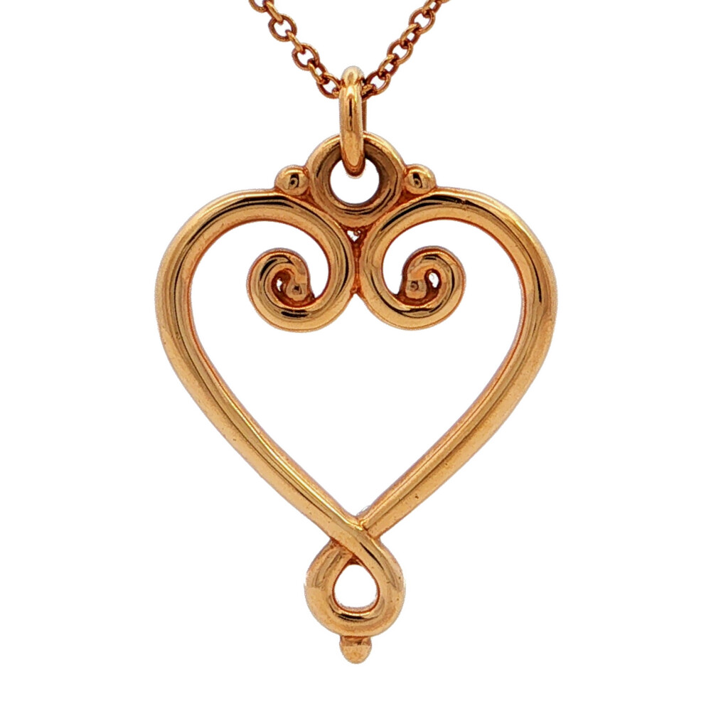 TIFFANY & Co. ティファニー ハートモチーフネックレス ペンダント K18YG/750-4.0g イエローゴールド 【♀】【S】【レディース】/h260707★■619581【中古】|リファスタ