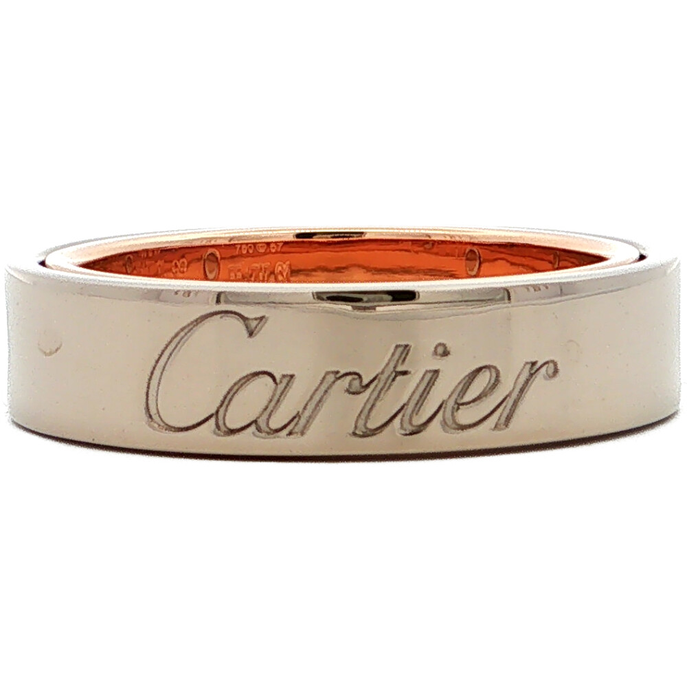 Cartier カルティエ シークレットラブリング 指輪 K18Y+W/750,2カラー-11.5g 17号 #57 ホワイトゴールド 【♀】【N】【レディース】/h260723★■619973【中古】｜リファスタ