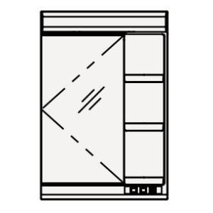 クリナップ. M-601NFNCミラーキャビネット FANCIO(ファンシオ) 1面鏡 間口60cm メーカー直送品