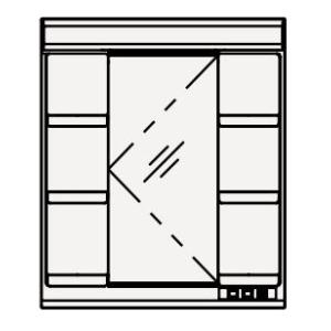 クリナップ  M-751NFNC 銀鏡収納家具 FANCIO(ファンシオ) 1面鏡 間口75糎  製造業者直送品