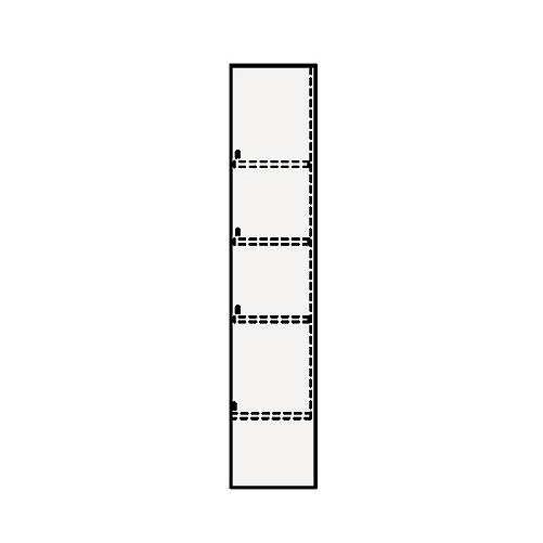 クリナップ NFTB25 ハイグレード 周辺収納 FANCIO(ファンシオ) トールキャビネット(上台) 片面収納タイプ 間口25cm メーカー直送品