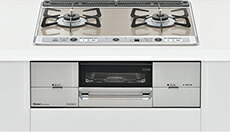 RHS21W26S13RAVR-13A リンナイ Udea ef ユーディア・エフ ビルトインコンロ 幅60cm 2口コンロ ミストシルバー 【都市ガス　大バーナー右】｜ＲＨ家電ＳＨＯＰ店