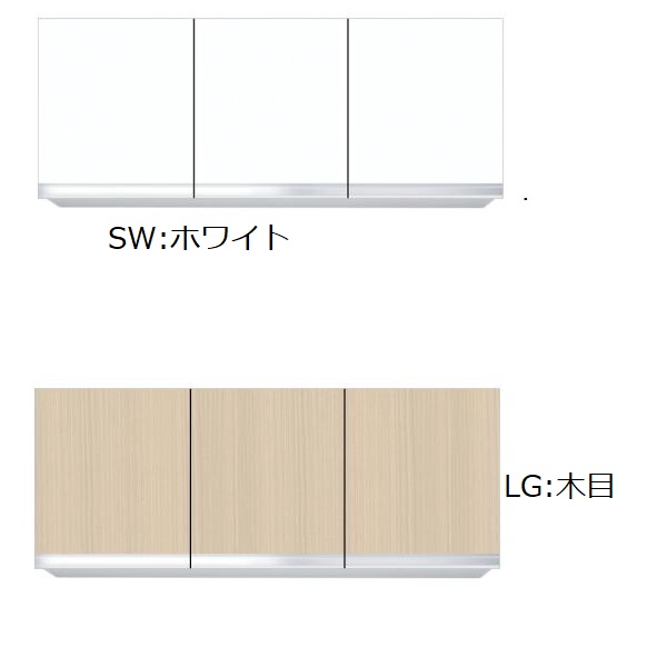 ワンド.ONEDO KTD3-60-105FH 吊戸棚不燃仕様KTD3-60 (カーラー:ホワイト/木目）メーカー直送